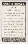 Harry Vardon. Finish of Drive with wooden club.