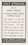 Harry Vardon. Finish of Drive with wooden club.