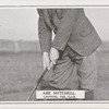 Abe Mitchell. Gripping the club.