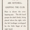 Abe Mitchell. Gripping the club.