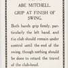 Abe Mitchell. Crip at finish of swing.