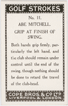Abe Mitchell. Crip at finish of swing.