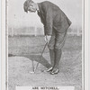 Abe Mitchell. Addressing the ball for the careful put.
