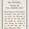 Abe Mitchell. Finish of full mashie shot.