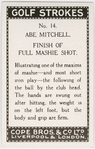 Abe Mitchell. Finish of full mashie shot.