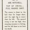 Abe Mitchell. Top of swing - full mashie shot.