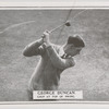 George Duncan. Grip at top of swing.