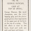 George Duncan. Grip at top of swing.