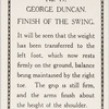 George Duncan. Finish of the swing.