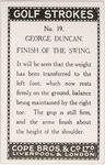 George Duncan. Finish of the swing.