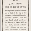 J. H. Taylor. Grip at top of swing.