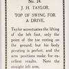 J. H. Taylor. Top of swing for drive.