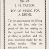 J. H. Taylor. Top of swing for drive.