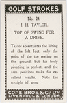J. H. Taylor. Top of swing for drive.