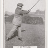 J. H. Taylor. Playing a mashie shot.