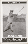 J. H. Taylor. Playing a mashie shot.