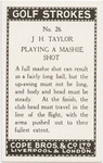 J. H. Taylor. Playing a mashie shot.