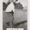 J. H. Taylor. Top of swing for a full drive.