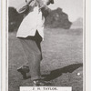 J. H. Taylor. Top of swing for a full drive.