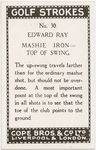 Edward Ray. Mashie iron- top of swing.
