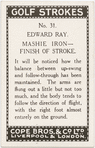 Edward Ray. Mashie iron - finish of stroke.