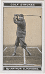 Top of swing, brassie or driver.