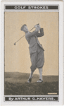 Finish of swing, brassie or driver.