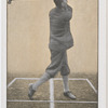 Finish of swing for pulled brassie or driver.