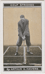Stance for brassie or driver against wind.
