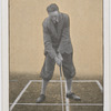 Stance for brassie or driver down wind.