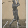Finish of swing for brassie or driver against wind.