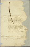 The canceled May 17, 1727 Exchequer document authorizing payment of ₤200 to “Francis Voltaire, Gent[leman]” from the King’s privy purse, endorsed by the recipient on May 20, and signed Francis Voltaire