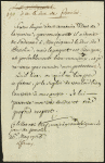 Rare manuscript letter signed, in French, 8vo, Ferney, May 26, 1766. Docketed "To Mr. the Duke of Praslin," Minister of the Navy (1766-1770)