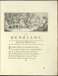 Vignette. Chant 1. Un vieillard catholique prédit à Henri de Navarre son changement de religion et son avènement au trône de France