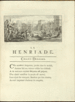 Vignette. Chant dixième. Henri IV fait porter des vivres aux Parisiens assiégés