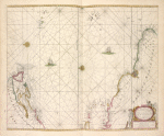 Pascaerte van Vlaemsche, Soute, en Caribesche Eylanden, als mede Terra Nova, en de Custen van Nova Francia, Nova Anglia, Nieu Nederlandt, Venezuela, Nueva Andalusia, Guiana, en een gedeelte van Brazil.