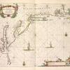 Pas caerte van Nieu Nederlandt en de Engelsche Virginies van Cabo Cod tot Cabo Canrick.
