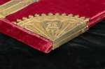 Towneley Lectionary details [Front corner]