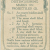 Distinguishing marks on projectiles (2).