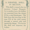 A shrapnel shell in section.