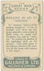 Sunlight an aid to "ranging"