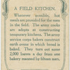 A field kitchen.