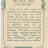 Belgian dog transport.