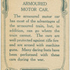Armoured motor car.