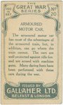 Armoured motor car.