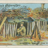 Shelters behind the firing line.