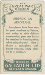 Shipping on aeroplane.