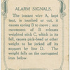 Alarm signals.