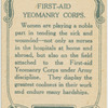 First-aid Yeomanry Corps.