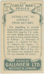Signalling to aircraft from battery.